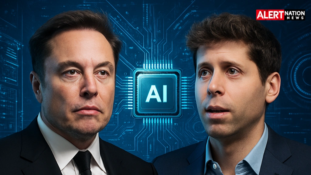elon and sam altman face off